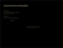 Tablet Screenshot of anna-lena-straube.de